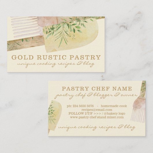 Koch Pfefferkuchen Visitenkarte (Vorne/Hinten)
