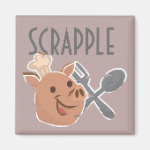 Koch Pig Kochen Scrapple Cartoon Magnet (Vorne)