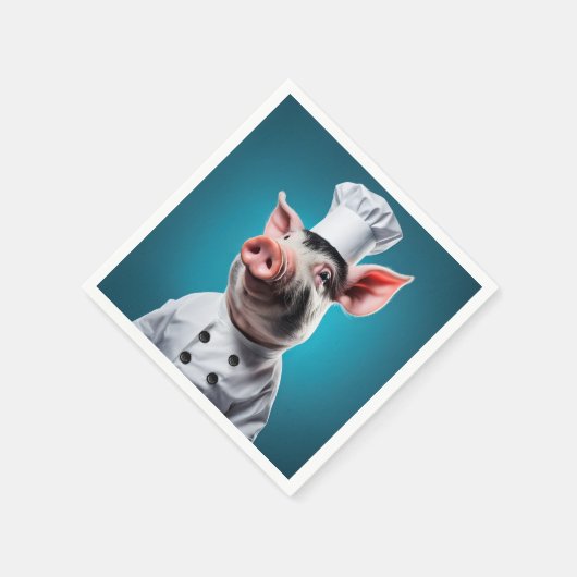 Koch Pig Serviette (Ecke)