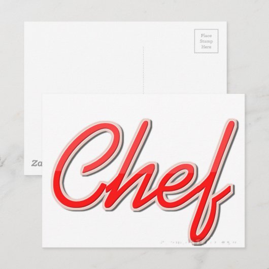 Koch Postkarte (Vorne/Hinten)