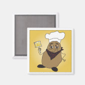 Koch Potato Magnet (Vorderseite/Rückseite)