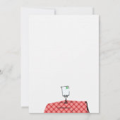 Koch Probe Dinner mit Hunden individuell Einladung (Rückseite)