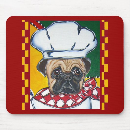 Koch Pug Mousepad (Vorne)