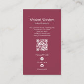 Koch QR für Backwaren Visitenkarte (Rückseite)