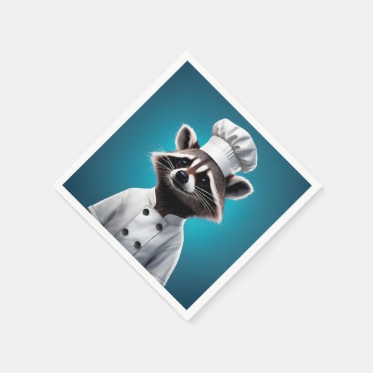 Koch Raccoon Serviette (Ecke)