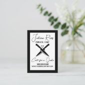 Koch Restaurant Cook Schneidemeier Visitenkarte (Stehend Vorderseite)