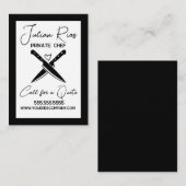 Koch Restaurant Cook Schneidemeier Visitenkarte (Vorne/Hinten)