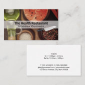 Koch | Restaurantbesitzer | Fischölprodukte Visitenkarte (Vorne/Hinten)