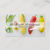 Koch | Restaurantbesitzer | Gemüse Visitenkarte (Vorderseite)