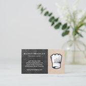 Koch | Restaurantbesitzer Visitenkarte (Stehend Vorderseite)