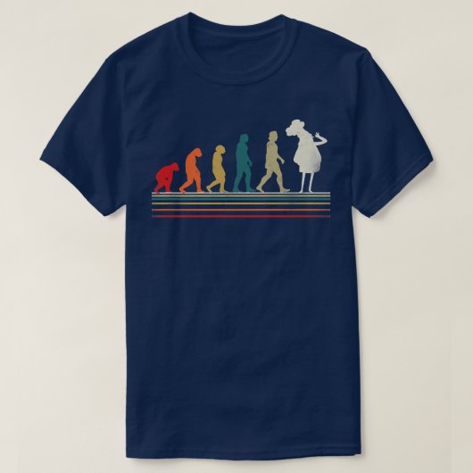 Koch-Retro Vintage Küche Koch 144 T-Shirt (Design vorne)