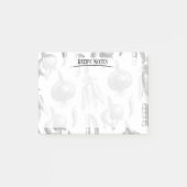 Koch Rezept Gemüse Gemüse Muster Küche Post-it Klebezettel (Vorderseite)