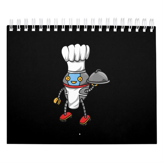 Koch Robot Spaß Grafikdesign - Funny Cooking Kalender (Titelbild)