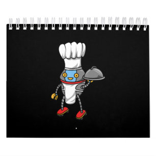 Koch Robot Spaß Grafikdesign - Funny Cooking Kalender