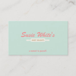 Koch-Rolling-Button Niedlich Retro-Bäcker Nr. 3 Visitenkarte