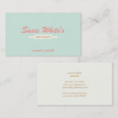 Koch-Rolling-Button Niedlich Retro-Bäcker Nr. 3 Visitenkarte (Vorne/Hinten)