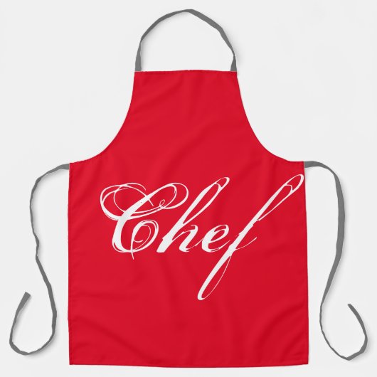 Koch rot schürze (Vorderseite)