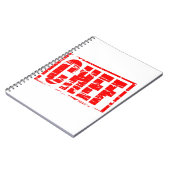 Koch Roter Kautschuk Briefmarke Notizblock (Linke Seite)