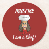 Koch Runder Pappuntersetzer (Vorderseite)