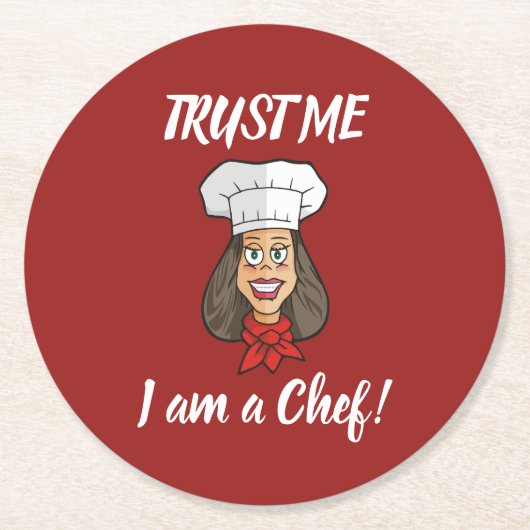 Koch Runder Pappuntersetzer (Vorderseite)