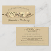 Koch Rustikale Button Rolling Bakery Goldboho Visitenkarte (Vorne/Hinten)