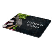 Koch rustikaler Kochtext Schneidebrett (Ecke)