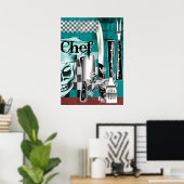 Koch Schädel 4 Poster (Heimbüro)