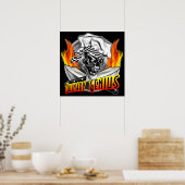 Koch Schädel 5 Poster (Küche)