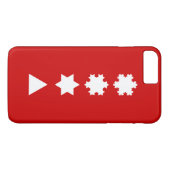 Koch Schneeflocken Case-Mate iPhone Hülle (Rückseite (Horizontal))