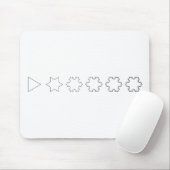 Koch Schneeflocken Mousepad (Mit Mouse)