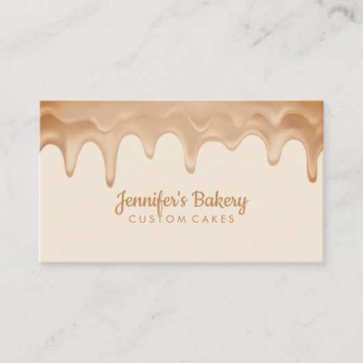 Koch Schokolade tropfen Visitenkarte (Vorderseite)