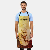 Koch Schürze (Getragen)