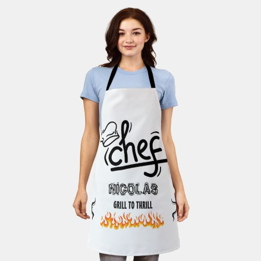 Koch Schürze (Getragen)