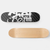 Koch; schwarz und dunkelgraue Streifen Skateboard (Horizontal)