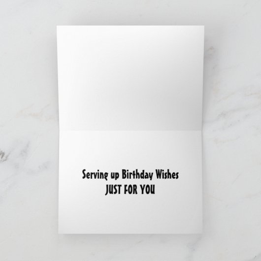 KOCH SERVIERT "BIRTHDAY WISHES" FÜR ***M0M*** KARTE (Innenseite)