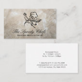 Koch Serving Platter | Catering Delivery Services Visitenkarte (Vorne/Hinten)