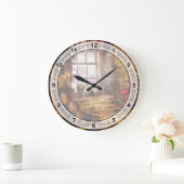 Koch - Sink - Eine ziemlich alte Küche Große Wanduhr (Zuhause)