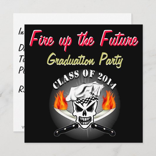 Koch Skull 2 Einladung (Vorne/Hinten)