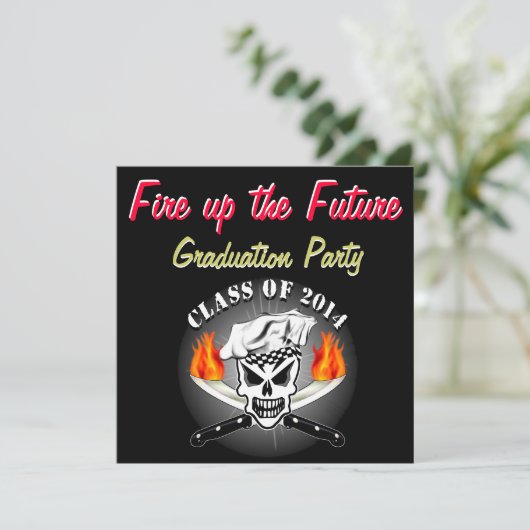 Koch Skull 2 Einladung (Stehend Vorderseite)