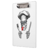 Koch Skull: Messer und Gabel Klemmbrett (Links)