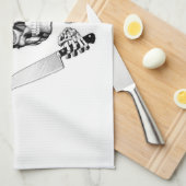 Koch Skull mit Koch Knies Handtuch (Viertel Falte)