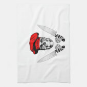 Koch Skull mit Koch Knies Handtuch (Vertikal)