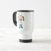 Koch-Strichmännchen-Tasse Reisebecher (Vorderseite Links)