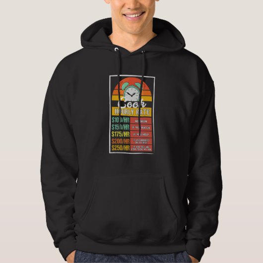 Koch Stundensatz Gag Hoodie (Vorderseite)