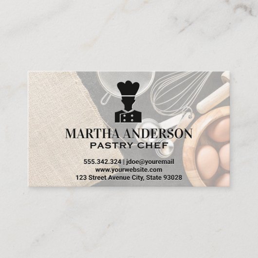 Koch-Symbol | Backhilfsmittel Visitenkarte (Vorderseite)