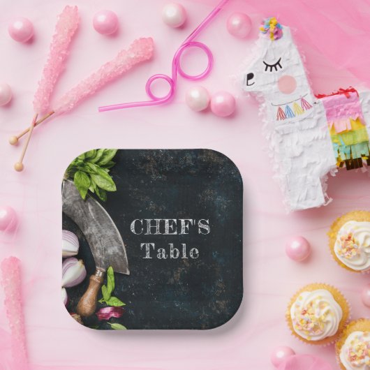 Koch Tisch rustikale Küche Party Pappteller (Party)