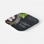 Koch Tisch rustikale Küche Party Pappteller (Gewinkelt)