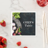 Koch Tisch rustikale Küche Party Serviette (Beispiel)