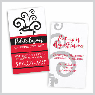 Koch Topf große, lockig Dampf Koch Catering Busin. Visitenkarte