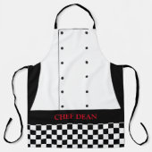 Koch-Tunfische und karierte Pflanze Schürze (Vorderseite)